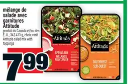 Super C mélange de salade avec garnitures Attitude | Attitude salad mix with toppings offer