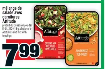 Super C mélange de salade avec garnitures Attitude | Attitude salad mix with toppings offer