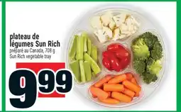 Super C plateau de légumes Sun Rich | Sun Rich vegetable tray offer