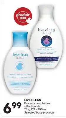Brunet LIVE CLEAN Produits pour bébés sélectionnés offer