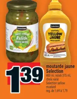 Super C moutarde jaune Selection | Selection yellow mustard offer