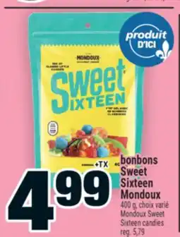 Super C bonbons Sweet Sixteen Mondoux | Mondoux Sweet Sixteen candies offer