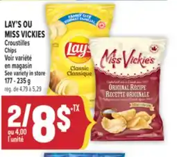 Marché Adonis LAY'S OU MISS VICKIES CROUSTILLES | LAY'S OR MISS VICKIES CHIPS offer