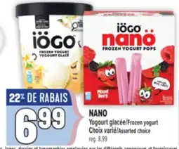 Marché Adonis NANO Yogourt glacée | Frozen yogurt offer
