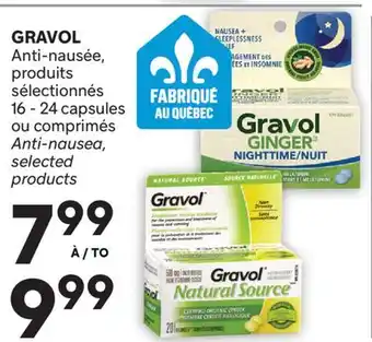 Brunet GRAVOL Anti-nausée, produits sélectionnés offer