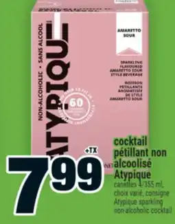 Super C cocktail pétillant non alcoolisé Atypique | consigne Atypique sparkling non-alcoholic cocktail offer