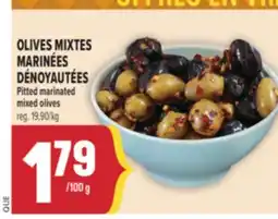 Marché Adonis OLIVES MIXTES MARINÉES DÉNOYAUTÉES | PITTED MARINATED MIXED OLIVES offer