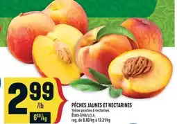 Marché Adonis PÊCHES JAUNES ET NECTARINES | Yellow peaches & nectarines offer