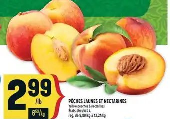 Marché Adonis PÊCHES JAUNES ET NECTARINES | Yellow peaches & nectarines offer