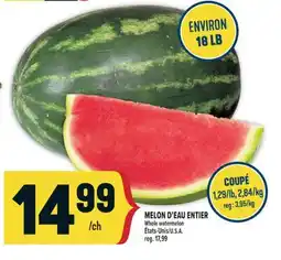 Marché Adonis MELON D'EAU ENTIER | WHOLE WATERMELON offer
