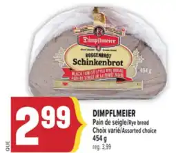 Marché Adonis DIMPFLMEIER PAIN DE SEIGLE | DIMPFLMEIER RYE BREAD offer