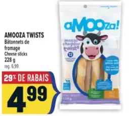 Marché Adonis AMOOZA TWISTS BÂTONNETS DE FROMAGE | AMOOZA TWISTS CHEESE STICKS offer