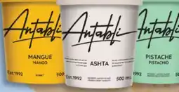 Marché Adonis ANTABLI DESSERT GLACÉ ASHTA, PISTACHE OU MANGUE | ANTABLI ASHTA, PISTACHIO OR MANGO FROZEN DESSERT offer
