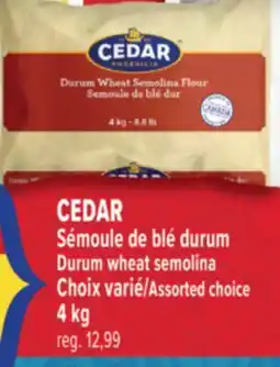 Marché Adonis CEDAR Sémoule de blé durum | Durum wheat semolina offer