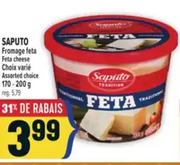 Marché Adonis SAPUTO FROMAGE FETA | SAPUTO FETA CHEESE offer