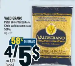 Marché Adonis VALDIGRANO PÂTES ALIMENTAIRES |VALDIGRANO PASTA offer