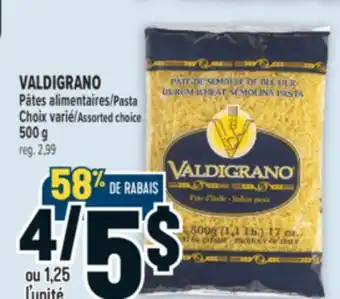 Marché Adonis VALDIGRANO PÂTES ALIMENTAIRES |VALDIGRANO PASTA offer