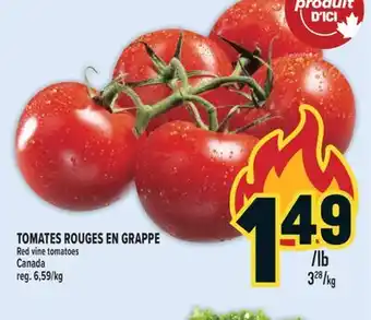 Marché Adonis TOMATES ROUGES EN GRAPPE | RED VINE TOMATOES offer