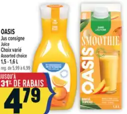 Marché Adonis OASIS JUS CONSIGNE | OASIS JUICE offer