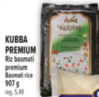 Marché Adonis KUBBA PREMIUM RIZ BASMATI | KUBBA PREMIUM BASMATI RICE offer