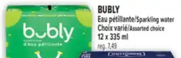 Marché Adonis BUBLY EAU PÉTILLANTE | BUBLY SPARKLING WATER offer