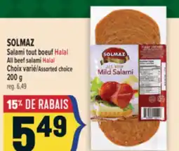 Marché Adonis SOLMAZ SALAMI TOUT BOEUF HALAL HALAL | SOLMAZ ALL BEEF SALAMI HALAL HALAL offer