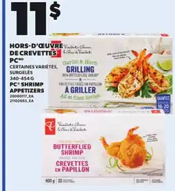Provigo PC SHRIMP APPETIZERS, 340-454 G offer