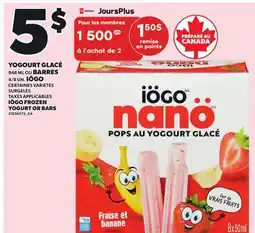 Provigo IÖGO FROZEN YOGURT OR BARS offer
