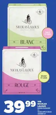 Provigo VIN NICOLAS LALOUX, 4 L offer