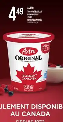Provigo ASTRO YOGOURT BALKAN, 750 g offer