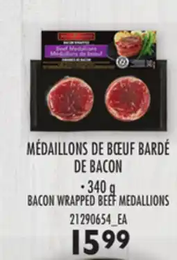 Provigo BACON WRAPPED BEEF MEDALLIONS, 340 g offer