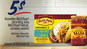 Provigo ENSEMBLES OLD EL PASO 250 À 510 G, SALSA OLD EL PASO 650 ML offer