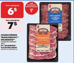 Provigo PC SPLENDIDO SLICED DELI MEAT, 100 G offer