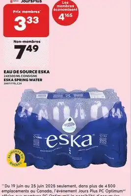 Provigo ESKA SPRING WATER, 24X500 ML offer