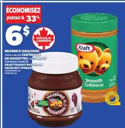 Provigo KRAFT PEANUT BUTTER, 750 G-1 KG OR HAZELNUT SPREAD, 725 G offer