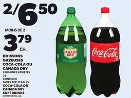Provigo BOISSONS GAZEUSES COCA-COLA OU CANADA DRY, 2 L offer
