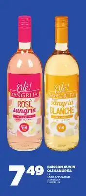 Provigo BOISSON AU VIN OLÉ SANGRITA, 1 L offer