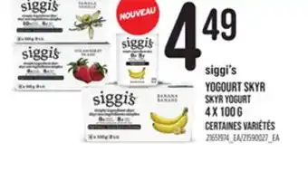 Provigo SIGGI'S SKYR YOGURT, 4 x 100 g offer