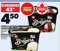 Provigo CRÈME GLACÉE STYLE CRÈMERIE BREYERS, 1,41 L offer