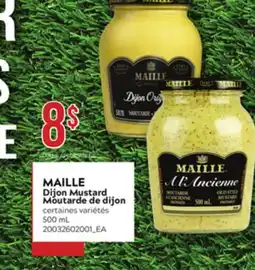 Provigo MAILLE DIJON MUSTARD MOUTARDE DE DIJON, 500 mL offer