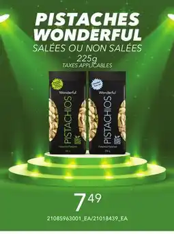 Provigo PISTACHES WONDERFUL, 225g offer