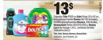 Provigo TIDE, GAIN, DOWNY, BOUNCE, DOWNY/GAIN offer