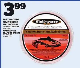Provigo TARTINADE DE FRUIT DE MER MALIMOUSSE, 130/210 G offer