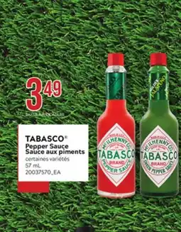 Provigo TABASCO PEPPER SAUCE SAUCE AUX PIMENTS, 57 mL offer