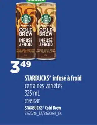 Provigo STARBUCKS COLD BREW, 325 ML offer
