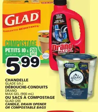 Marches Tradition CANDLE, DRAIN OPENER OR COMPOSTABLE BAGS offer