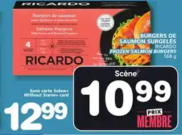 Marches Tradition RICARDO FROZEN SALMON BURGERS offer