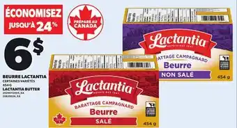 Provigo LACTANTIA BUTTER, 454g offer
