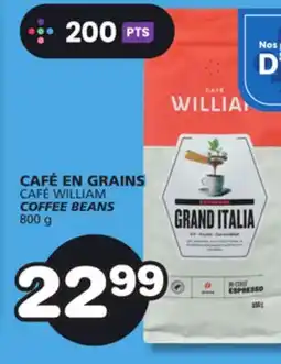 Marches Tradition CAFÉ WILLIAM COFFEE BEANS offer
