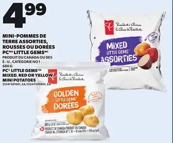 Provigo MINI-POMMES DE TERRE ASSORTIES, ROUSSES OU DORÉES PC LITTLE GEMS, 680 G offer
